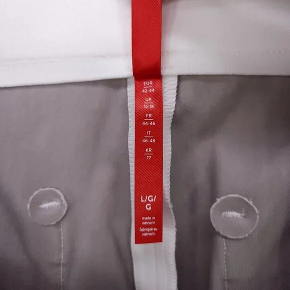 Spanx Ankle Flare Pant Comfort Elastic Waist Silver Lining Large Office Casual - Picture 13 of 15